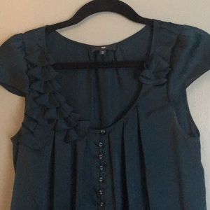 Dark teal blouse -xs
